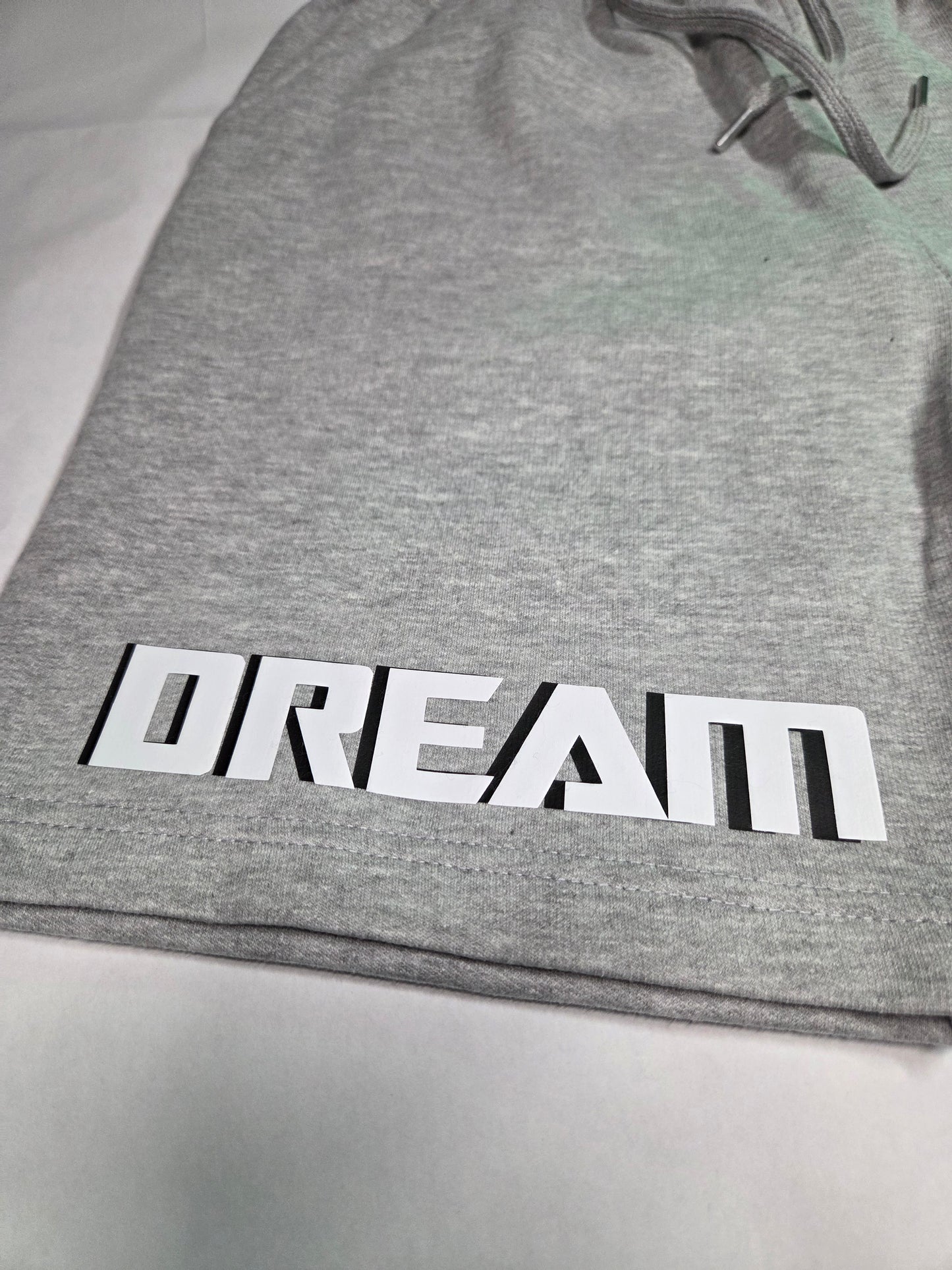 "DREAM" Grey Heavy Blend Fleece SweatShort