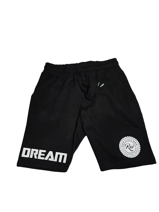 "DREAM" Black Heavy Blend Fleece SweatShort